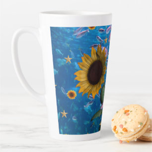 Tournesol Océan Poisson Latte Mug