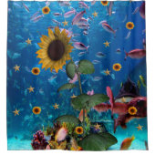 Tournesol Océan Poisson rideau de douche (Devant)