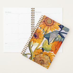 Tournesol Orange-Jaune Artistique, Floral