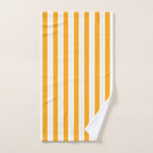 Tournesol Orange Jaune rayé (Serviette à main)