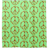 Tournesol Paix Signes Douche Rideaux (Devant)