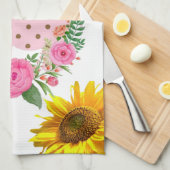 Tournesol Papillon Eléphant Floral Serviette de cu (Quart Plié)