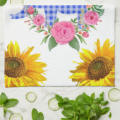 Tournesol Papillon Eléphant Floral Serviette de cu (Plié)