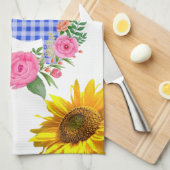 Tournesol Papillon Eléphant Floral Serviette de cu (Quart Plié)