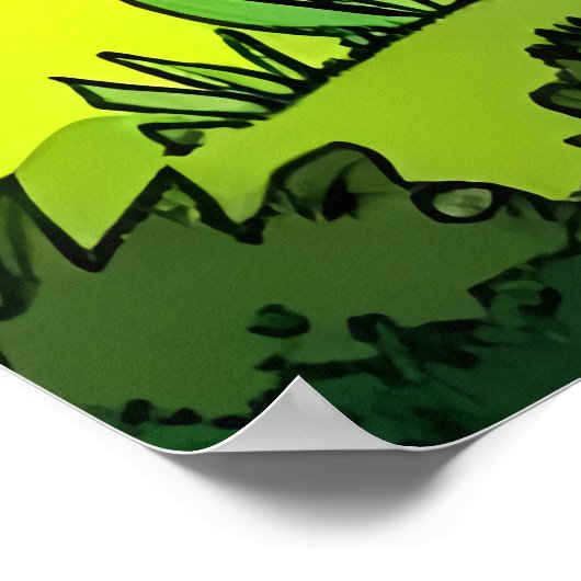 Tournesol, parc et ville | AI Art Poster (Coin)