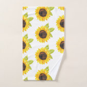 Tournesol Peint À La Main (Serviette à main)