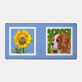 Tournesol personnalisé et Cavalier Spaniel Chien p (Recto)