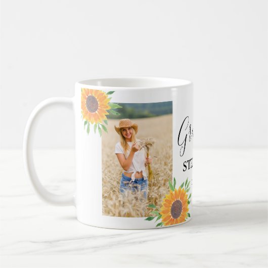 Tournesol Photo Graduation Café Mug (Gauche)