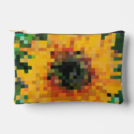 Tournesol Pixel Art Floral Lumineux Etui