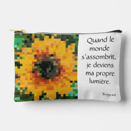Tournesol Pixel Art Floral Lumineux Etui