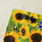 Tournesol Plage Serviette Ukraine Drapeau Couleurs (En situation)