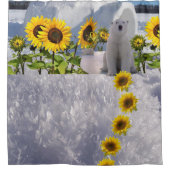 Tournesol Polar Ours Douche rideau (Devant)