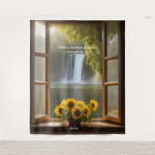 Tournesol positif espoir cascade Tapisserie (Devant)