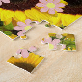 Tournesol Puzzles Fleurs Roses (Côté)