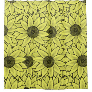 Tournesol rideau de douche