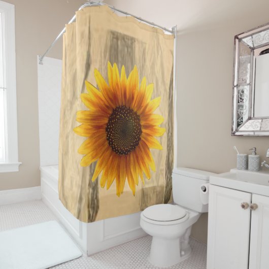 Tournesol rideau de douche (En situation)