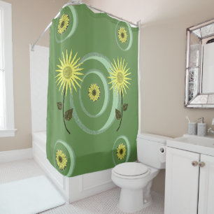 Tournesol rideau de douche
