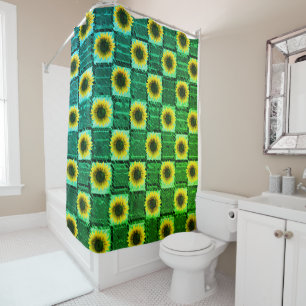 Tournesol rideau de douche