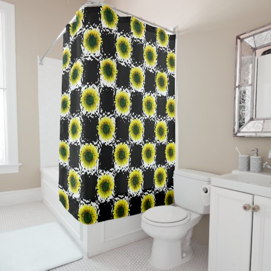 Tournesol rideau de douche (En situation)
