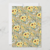 Tournesol Rien de Fantaisiste Invitation de Mariag (Dos)