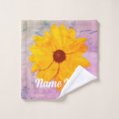 Tournesol rose Vintage (Gant de toilette)