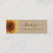 Tournesol russe merci carte de réduction (Devant)