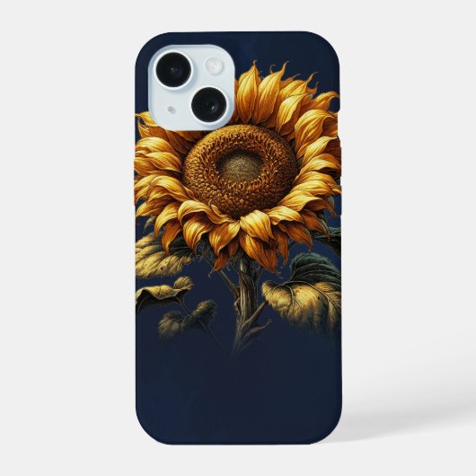 Tournesol rustique bleu (Verso)