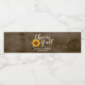 Tournesol rustique bravo Y’all Étiquette de boutei (Étiquettes simples)