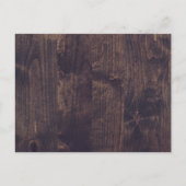 Tournesol rustique | Carte de réception Merci bois (Dos)