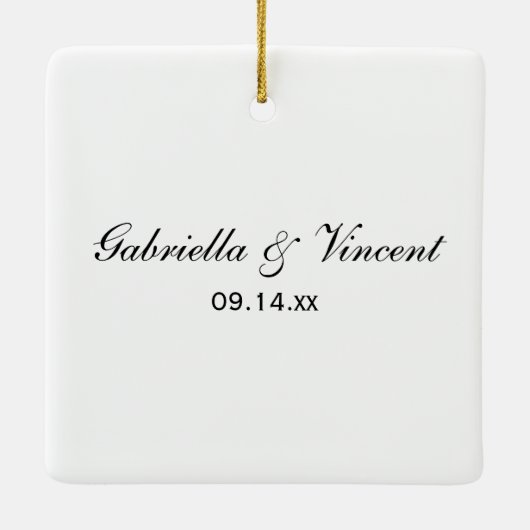 Tournesol rustique Fiançailles ornement (Dos)