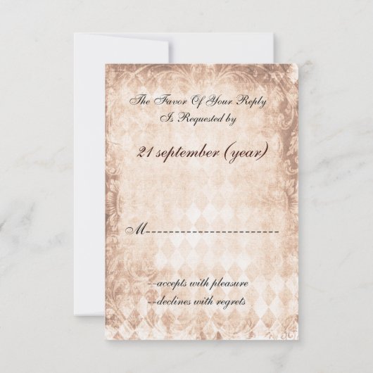 tournesol rustique mason jar cartes rsvp 3,5 x 5 (Dos)