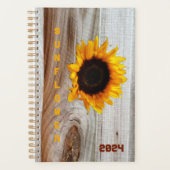 Tournesol Rustique Pays Photographie Bois (Devant)