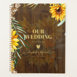 Tournesol Rustique Personnalisé Pampas Mariage en 