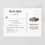 Tournesol Rustique RSVP Carte postale Choix de rep (Dos)