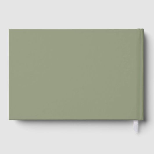 Tournesol Sage Vert Élégant Photo Or (Verso)