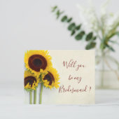 Tournesol Serez-Vous Mon Invitation D'Épouse (Debout devant)