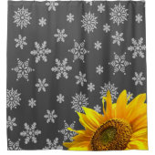 Tournesol Snowflake rideau de douche (Devant)