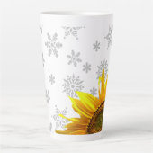 Tournesol Snowflakes Latte Mug (Devant)