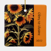 Tournesol Soleil Fleur Ornement photo (Dos)