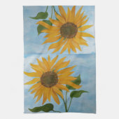 Tournesol solitaire - Serviette de cuisine (Vertical)
