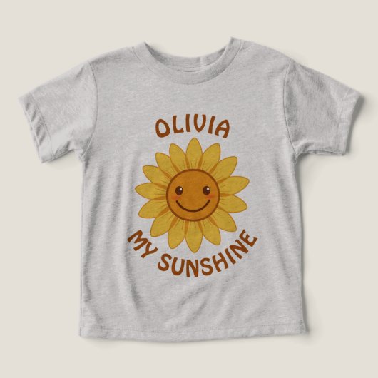 Tournesol souriant joyeux "Mon Soleil" (Design Recto)