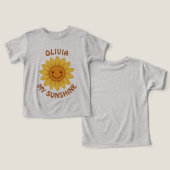Tournesol souriant joyeux "Mon Soleil" (Design Recto & Verso)
