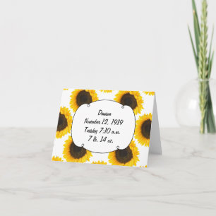 Tournesol statistiques de naissance Merci record d