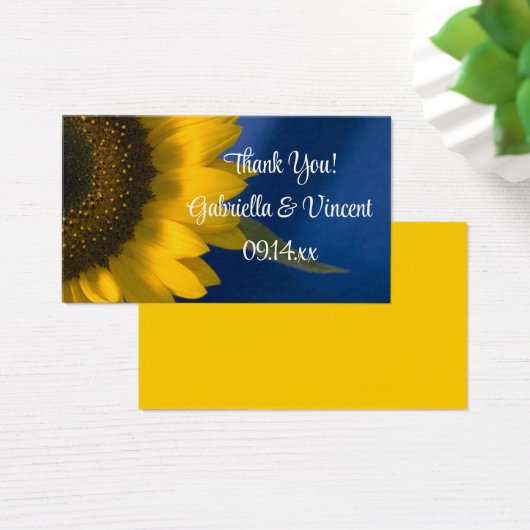 Tournesol sur Merci Mariage bleu Favoriser les éti (Bureau)