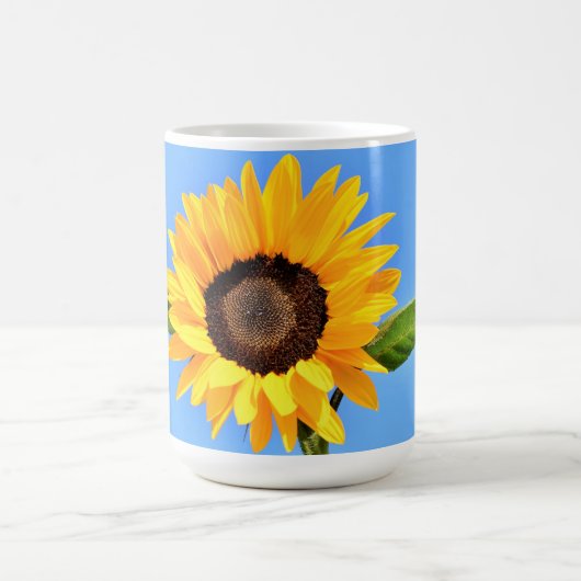 Tournesol sur Mug de café Sky bleu (Centre)