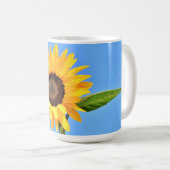 Tournesol sur Mug de café Sky bleu (Devant droit)