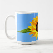 Tournesol sur Mug de café Sky bleu (Gauche)