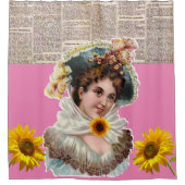 Tournesol victorien rideau de douche (Devant)