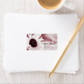 Tournesol vintage - Étiquette de adresse (En situation)