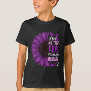 Tournesol Violet Haut Pour Les Enfants Militaires
